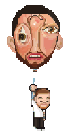 Animação da arte de Balloonerism, álbum do Mac Miller